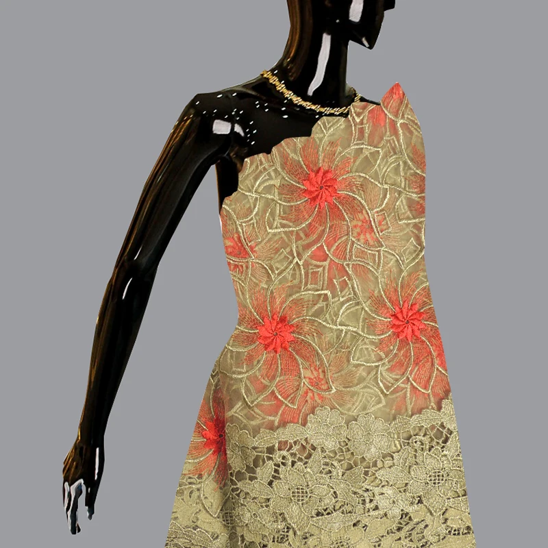 Новинка 2017 года в африканском стиле Кружево Ткань. Высокое качество французского