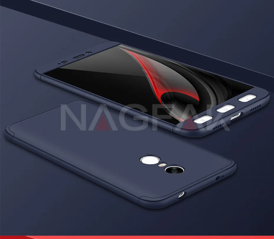 NAGFAK роскошный защитный чехол для Xiaomi Redmi Note 4 Note 4X чехол для телефона 360 градусов чехол s Note4 глобальная версия чехол для телефона Capa