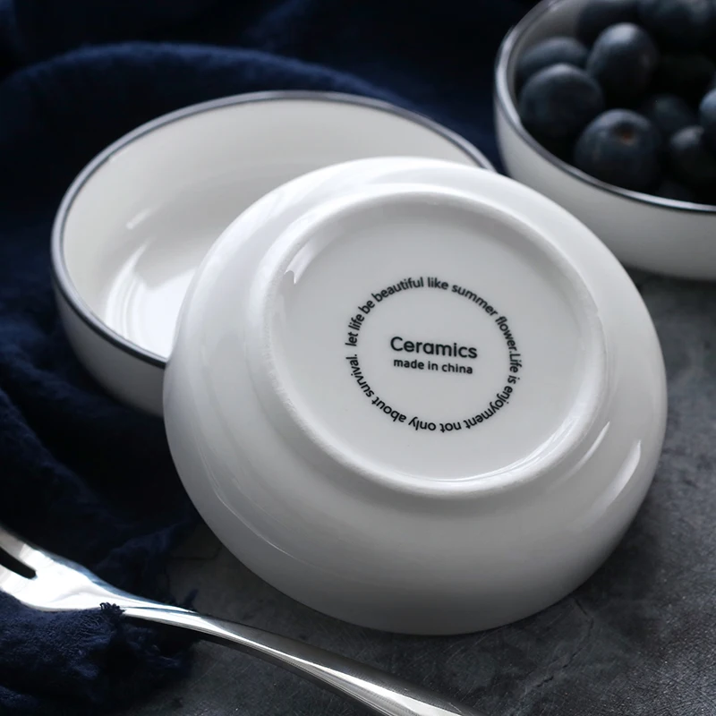 2 шт./лот японский стиль короткая белая черная оправа керамическая кость Китай