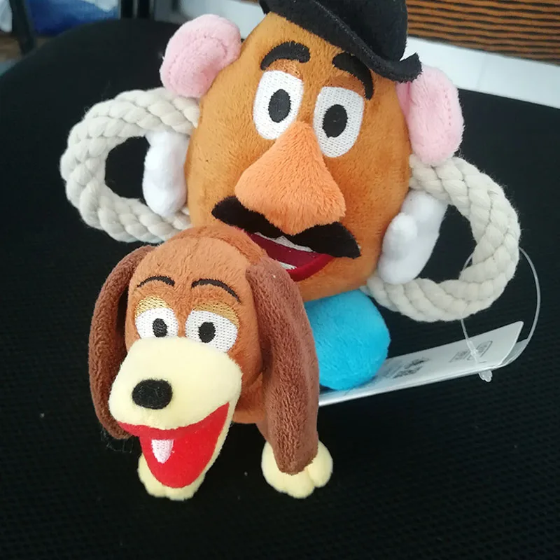 2pcs Оригинальная собака Спиралька История Игрушек Плюшевая Игрушка Slinky Puppy Dog Mr Potato фигурка плюшевая мягкая кукла для детей подарок игрушки для домашних животных - Цвет: 2pcs