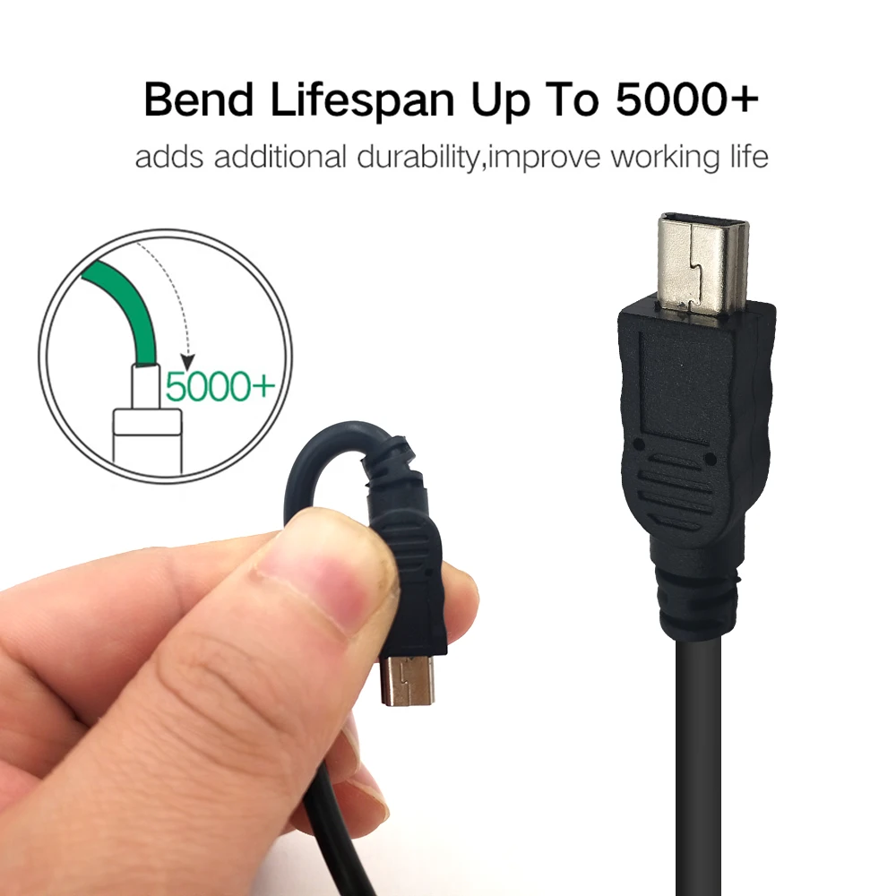 DANSPEED USB 3 1 type C женский мини-usb 5-контактный адаптер с прямой головкой для зарядки