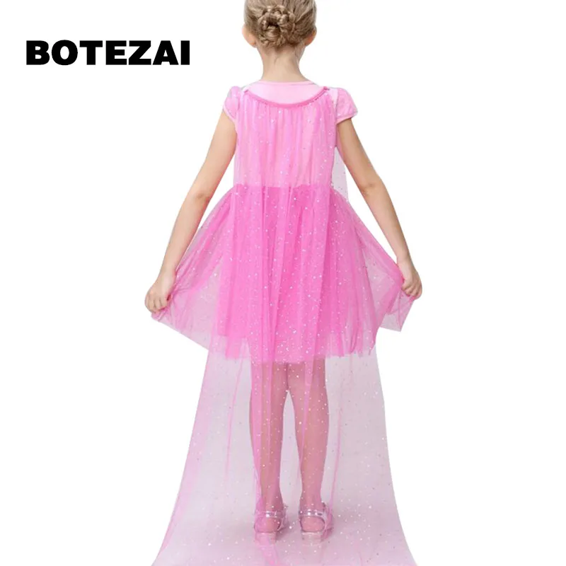 Новые платья с героями мультфильмов для девочек детские летние принцессы