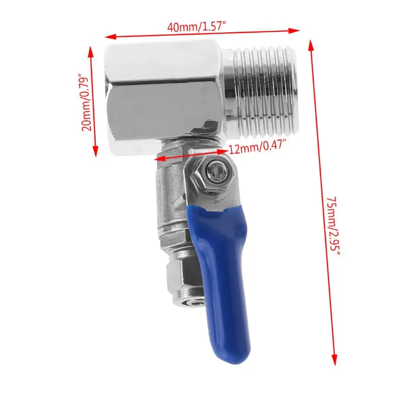 Water Purifier Reverse Osmosis Tee Inlet Ball Valve Set 1/2" BSP To 1/4" Tube |