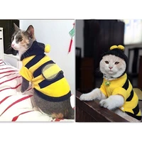 cute dog clothes cat pet clothes bees cat clothes soft fleece teddy poodle dog clothing pet product supplies accessories