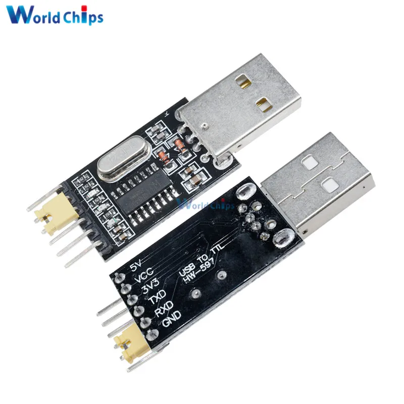 

Модуль преобразователя USB в TTL CH340 CH340G UART, 5 шт., 3,3 В, 5 В, заменить Pl2303 CP2102