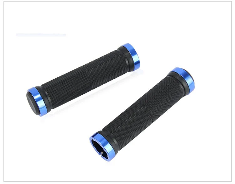 1 pair blue 1 пара, 5 цветов, мягкие велосипедные ручки, Кратон, резиновый руль, высокое качество, нескользящая ручка - Цвет: 1 pair blue