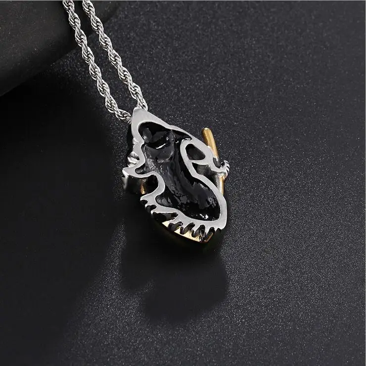 Мужское ожерелье из титана ювелирные изделия нержавеющей стали Мужская