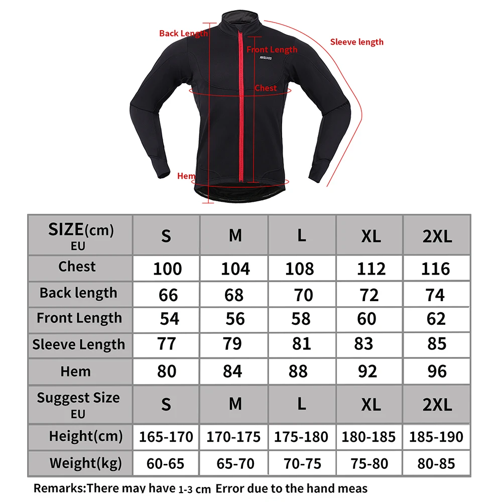 Arsuxeo S 2XL зимняя мужская куртка для велоспорта 4 цвета ветрозащитная