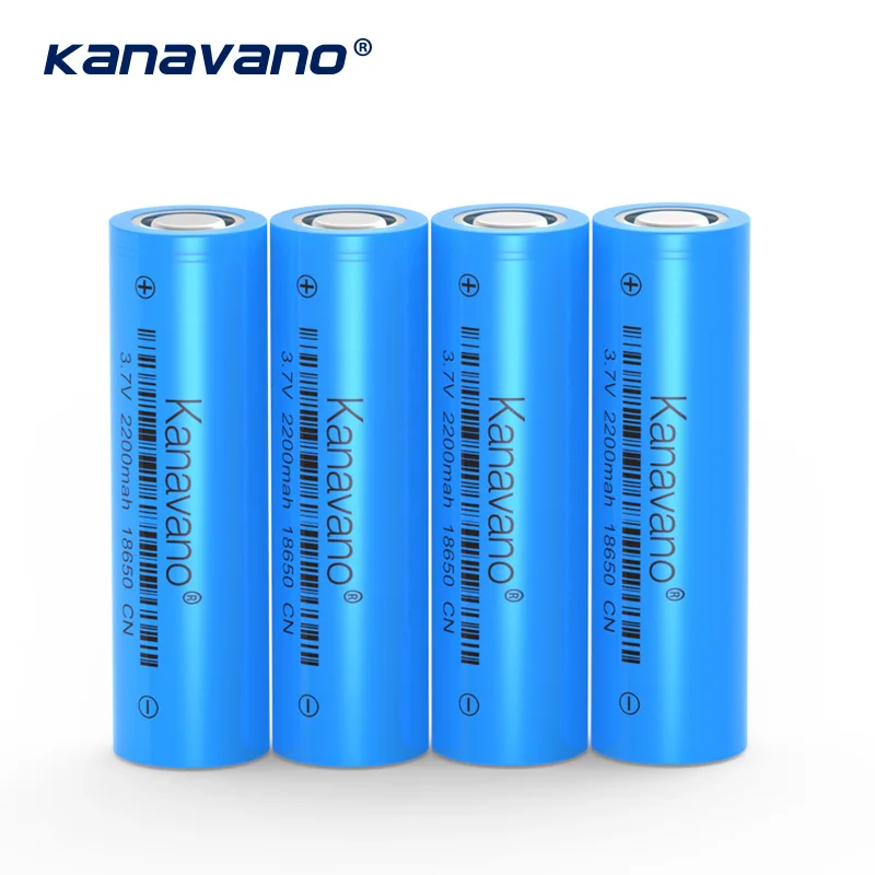 Kanavano Оригинал 100% 2200 мАч литиевые батареи электронная сигарета батарея 18650 литий