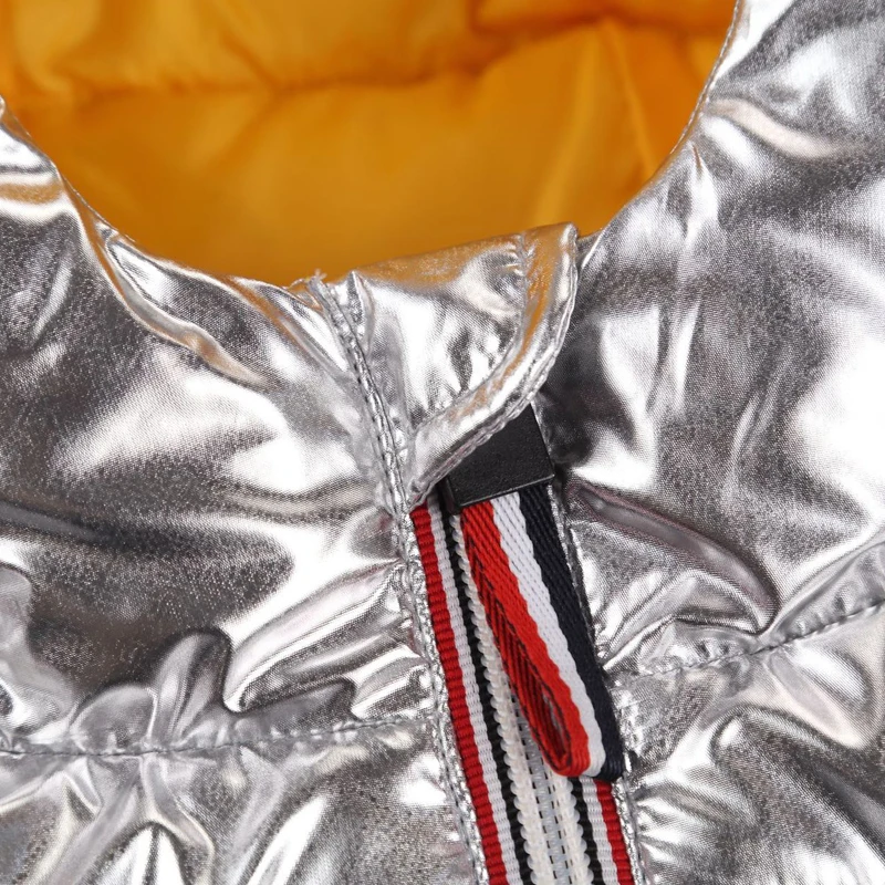 Зимняя куртка HH Детская осенняя парка для девочек черная золотая серебристая