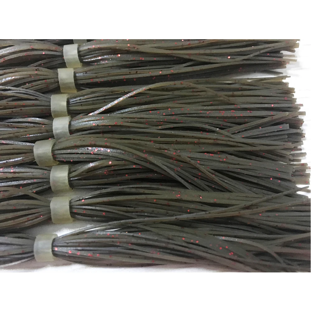 10 пучков 44/49 прядей SF044 Силиконовые юбки рыболовные аксессуары DIY buzzbait Spinner