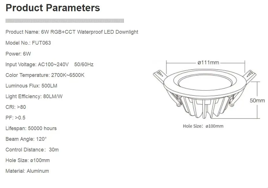 MILIGHT AC100-240 V, 6 Вт, 9 Вт, 12 Вт, 15 Вт, 18 Вт, 25 Вт RGB+ CCT светодиодный светильник водонепроницаемый светодиодный потолочный прожектор FUT061 062 063 064 065 066 068 069