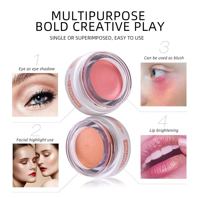 5 цветов хит продаж модные одноцветные Перламутровые тени для век сценический