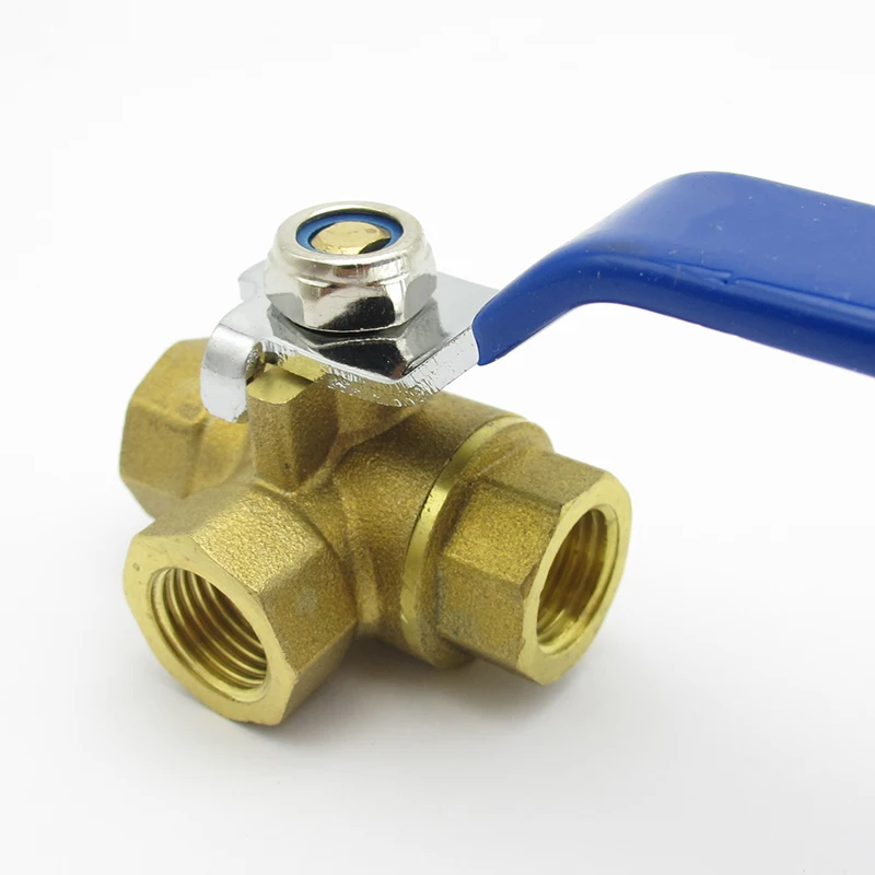 Переходник с внутренней резьбой BSP 1/4 &quot3/8&quot 1/2 &quot3/4&quot 1 &quot порт T Port трехходовой