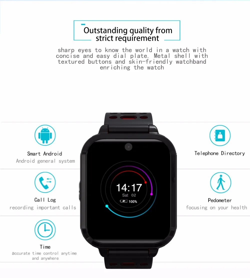 M1 4G Смарт часы Android MTK6737 1 ГБ/8 ГБ Bluetooth часы телефон водонепроницаемый трекер сердечного ритма gps WiFi smartwatch pk Z28 Q1 pro