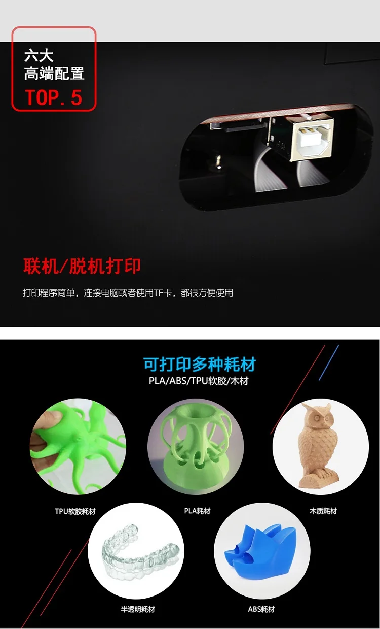 Новый металлический Высокоточный Умный домашний 3D принтер трехмерная