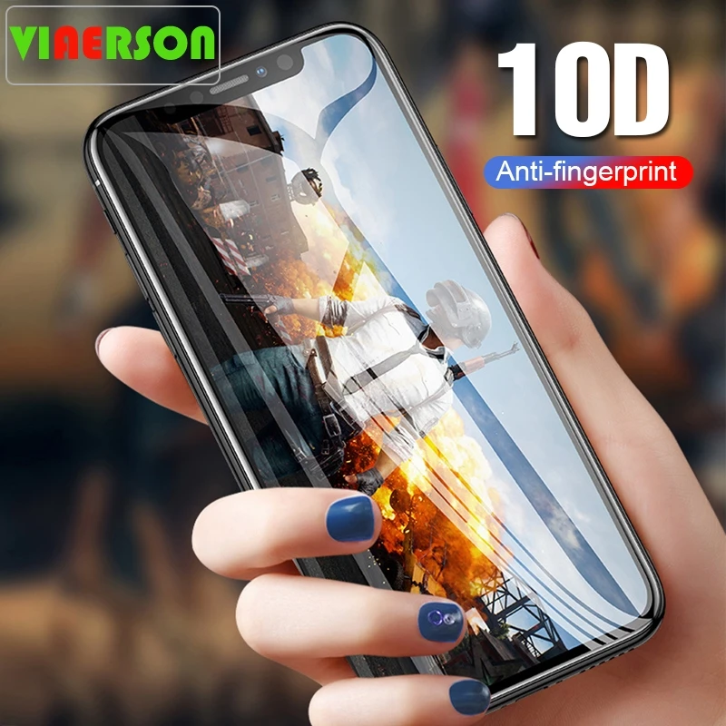 10D изогнутое полное Защитное стекло для iphone X XR XS Max Защитная пленка экрана из