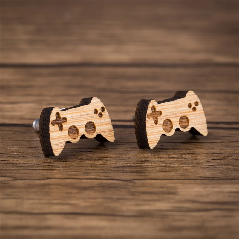 Игровой автомат серьги консоль игра управление модные для унисекс деревянная