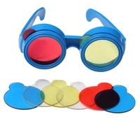 student kid trichromatic glasses toy exploring three primary colors optical physics science experiment education teaching aids