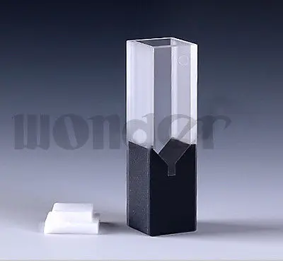 50ul 10mm Path Length Sub-Micro Quartz Cell With Black Walls And Lid | Канцтовары для офиса и дома