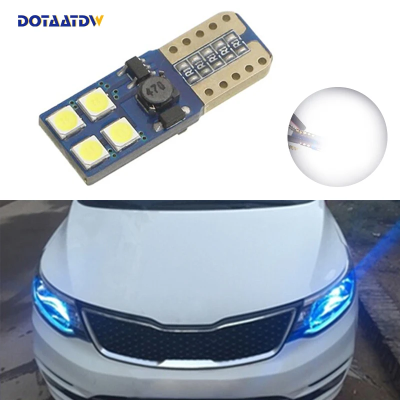 DOTAATDW 1x T10 W5W Светодиодная габаритная лампа габаритного огня Canbus без ошибок для Kia