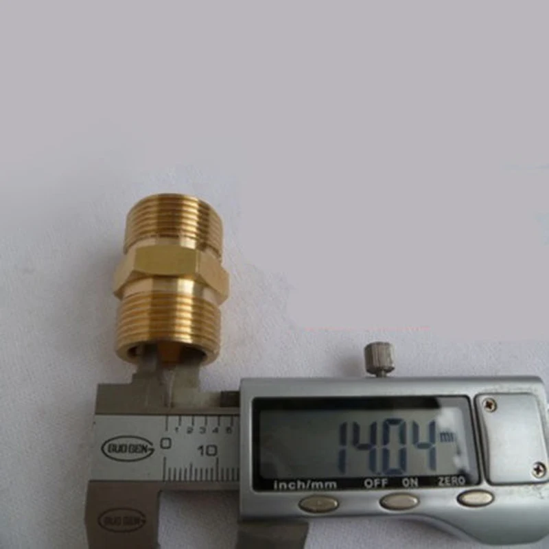 M22/14 мм Мужской адаптер Латунная Труба Шестигранная ниппель фитинг быстрый для