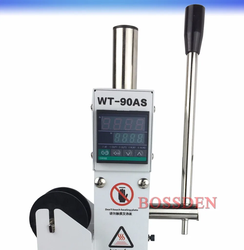 BOSSDEN Цифровая ручная машина для горячего тиснения фольгой бумаги кожи дерева ПВХ