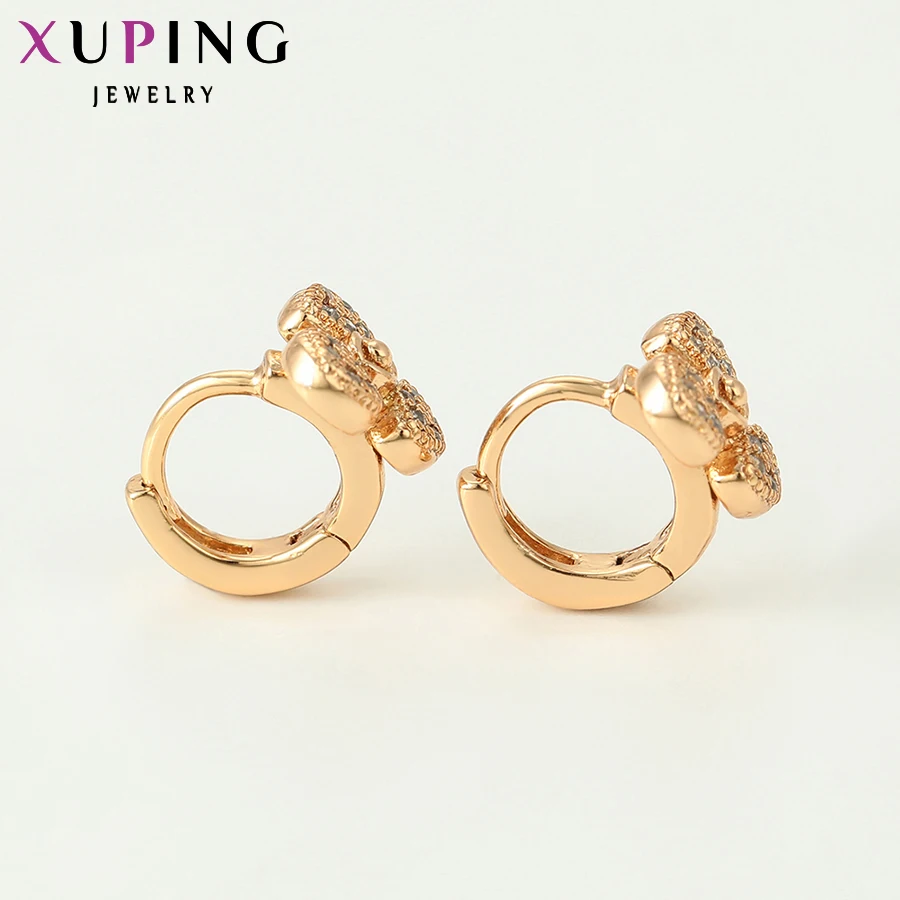 Xuping изысканные серьги-кольца в форме цветка, ювелирные изделия для девочек, детские рождественские подарки S102, 3-96887