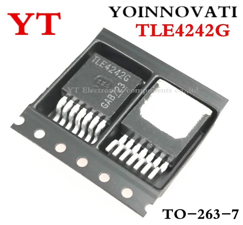 5 шт./лот TLE4242G 4242 TLE4242 4242G E4242 LE4242 светодиодный драйвер D2PAK лучшего качества |