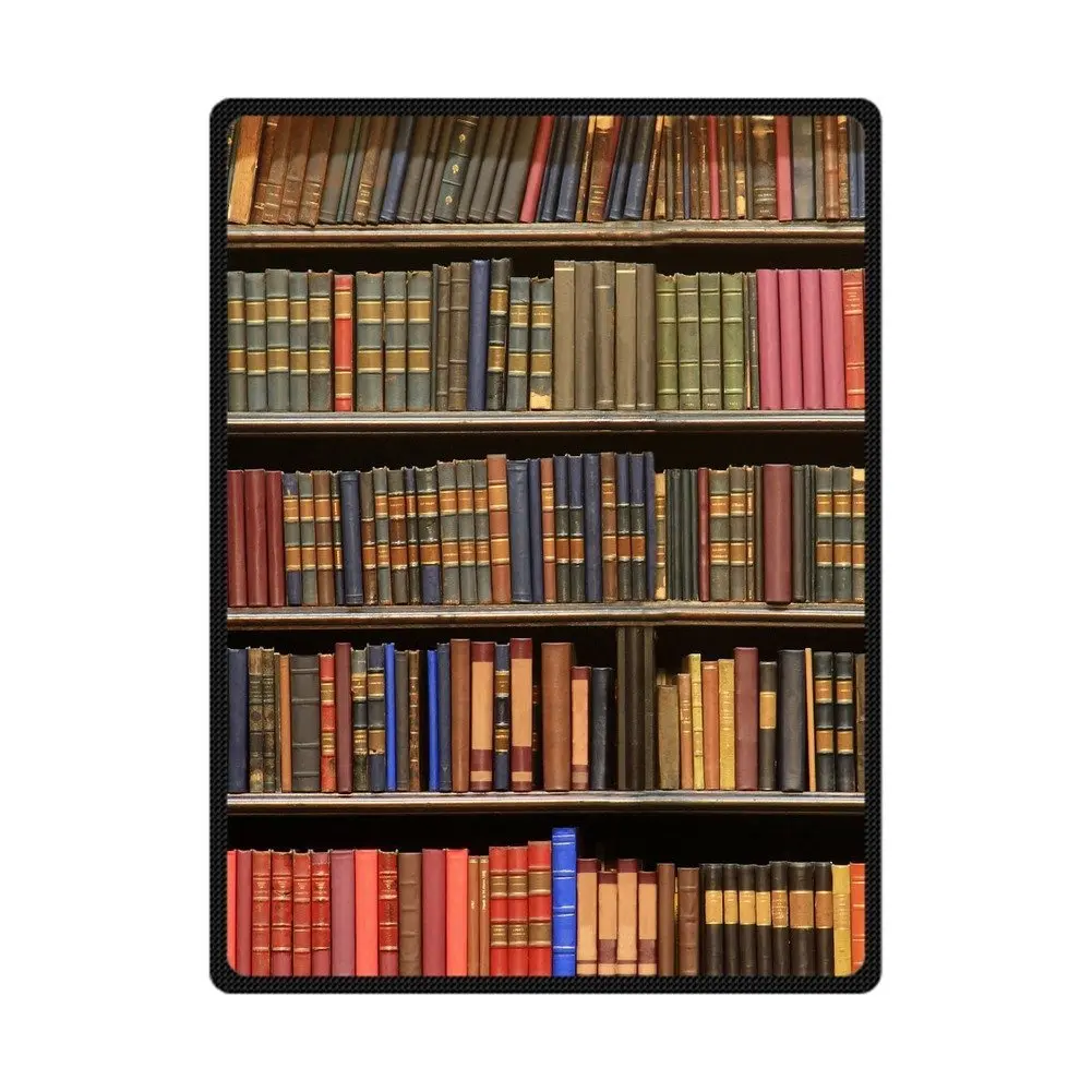 Забавные старые книжные полки Арт Декор одеяло удобное мягкое теплое Флисовое одеяло размер s 58x80 дюймов, 50X60 дюймов, 40X50 дюймов