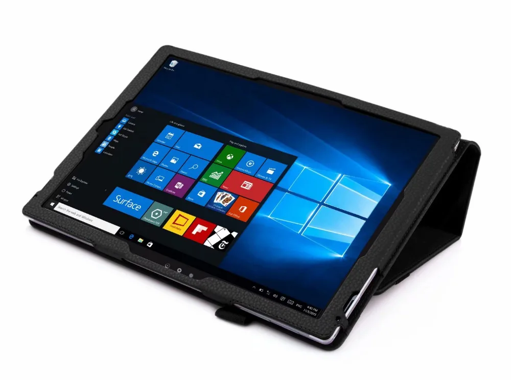 Rotating leather Case with Wallet Pocket Hand Strap Auto Sleep/Wake Function for Microsoft Surface Pro 6 5 4 3 | Компьютеры и офис
