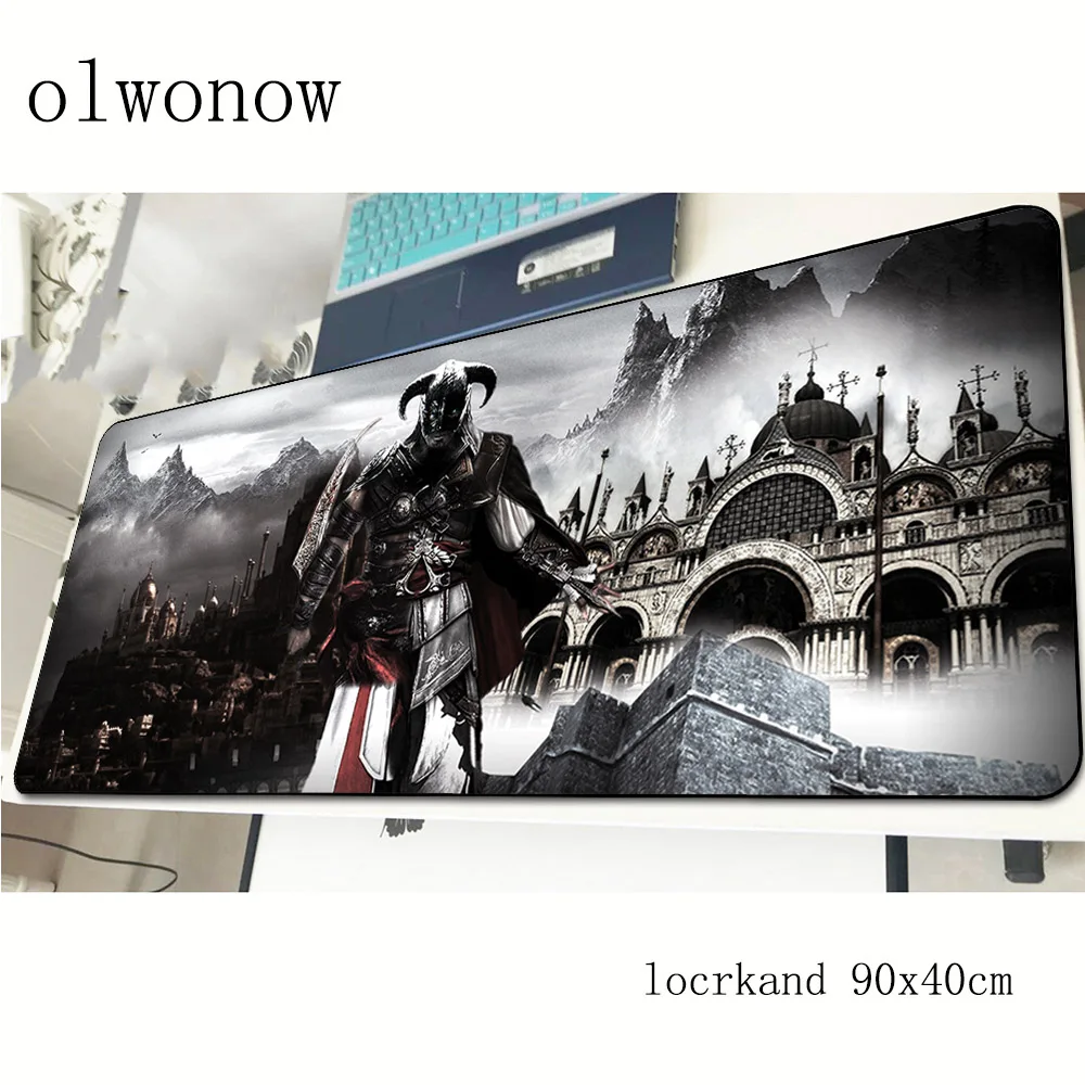 Коврик для мыши skyrim 90x40 см с рисунком из мультфильмов | Компьютеры и офис