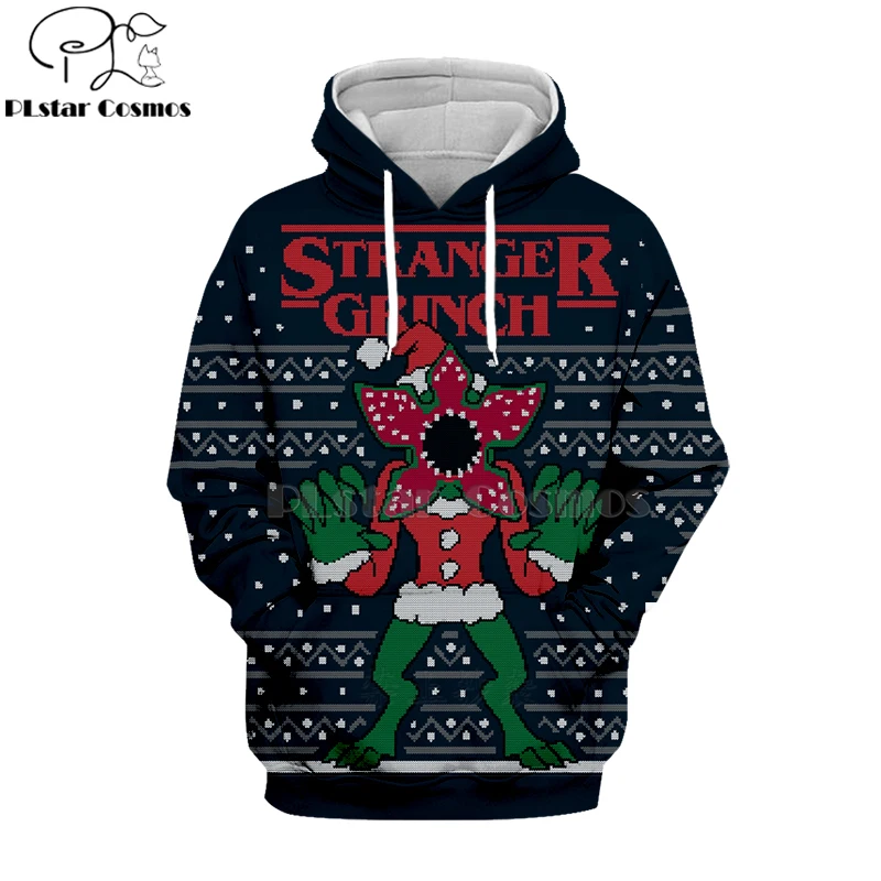 

PLstar Cosmos 2019 stranger things 3d Hoodies Hooded Sweatshirt shirt Autumn Winter long sleeve Halloween Christmas streetwear
