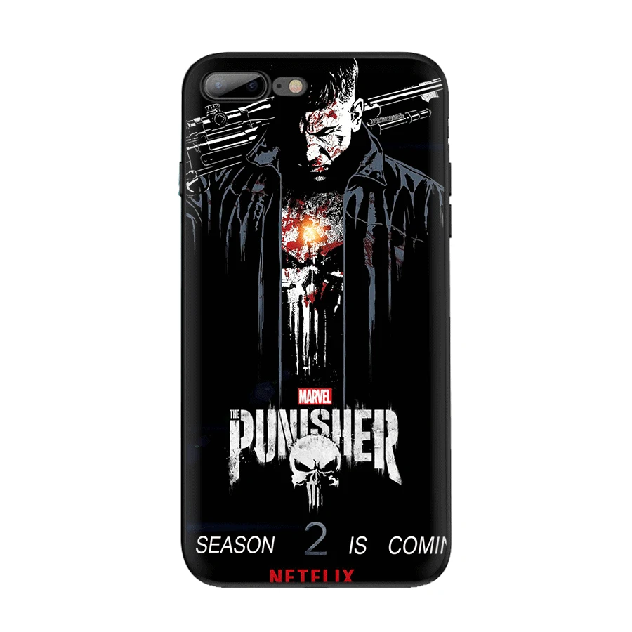 Чехол для мобильного телефона Desxz Punisher Frank iPhone 11 Pro X XS Max XR 6 6s 7 8 5 5S SE | Мобильные