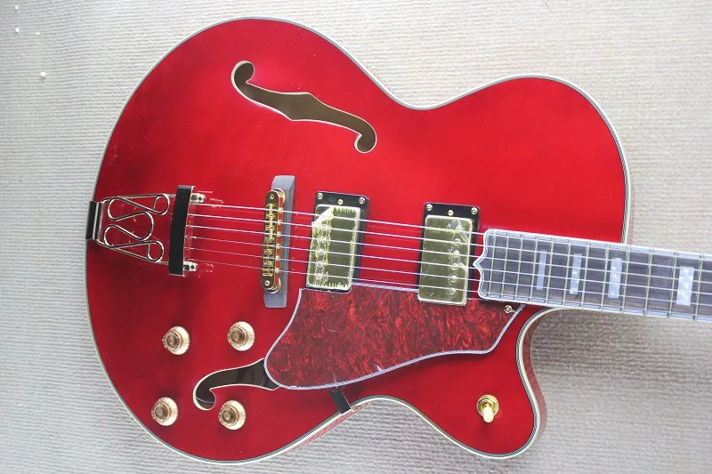 Free shipping Top Quality new wholesale L5 custom golden Hardware hollow jazz electric guitar pickups big rocker | Спорт и