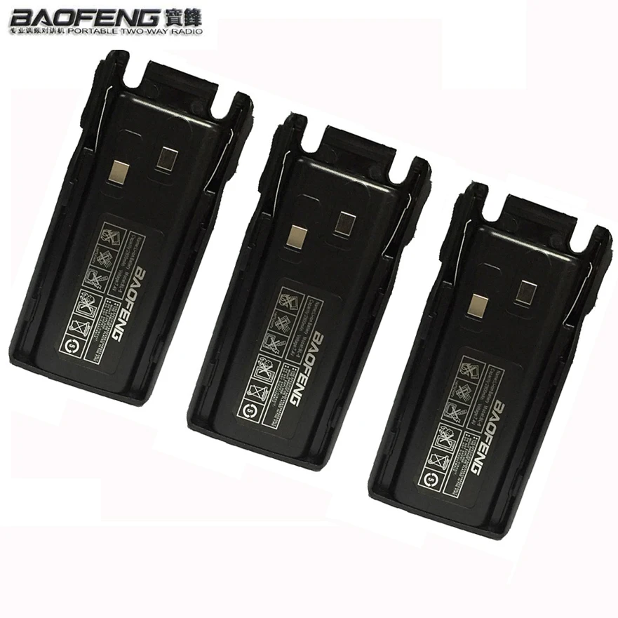 Портативная рация Baofeng 3 шт. 7 4 В 2800 мАч|baofeng battery|portable radio walkie talkiebest talkie |