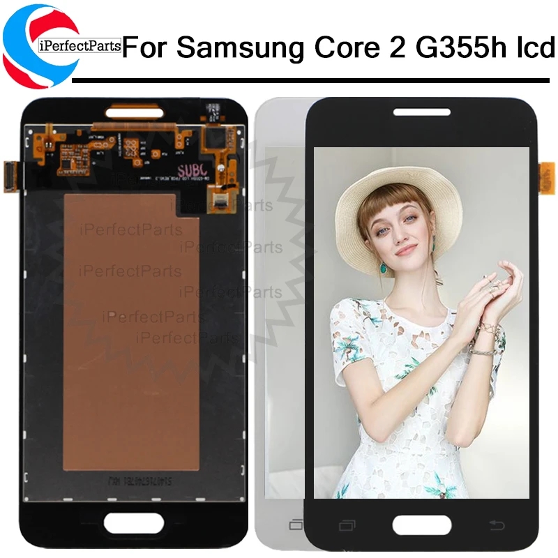 ЖК-дисплей для Samsung Galaxy Core 2 G355 G355H G3559 G355M Duos панель монитора модуль + сенсорный