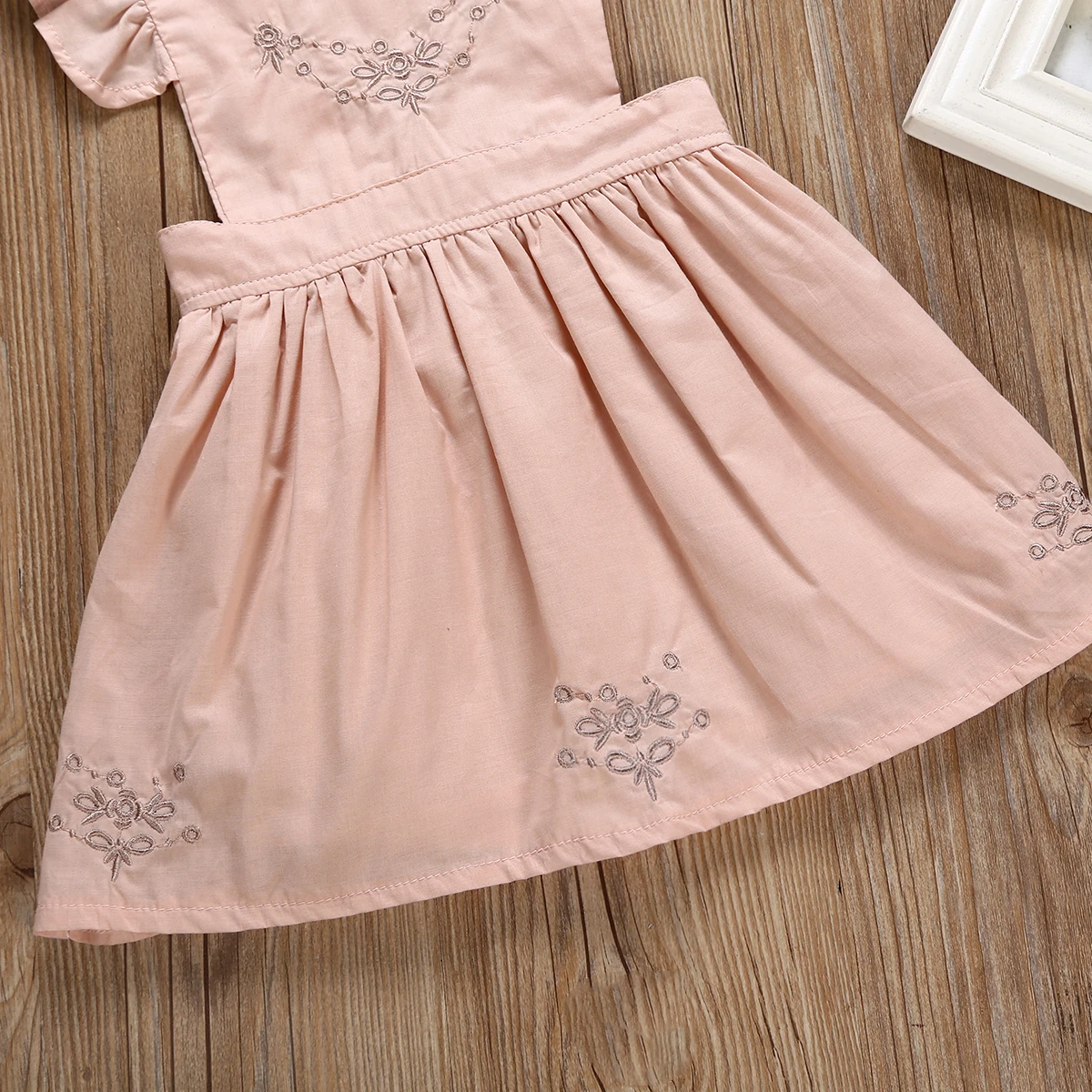 Toddler Kid Baby Girl Embroidery Tutu Dress Outfit Casual Clothes Backless 1-5T | Детская одежда и обувь