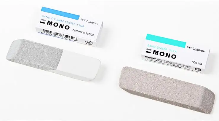 Tombow ластик mono 510A песка и ластик стирательная резинка для чернил и карандаша 512A Япония ES-512A ES-510A