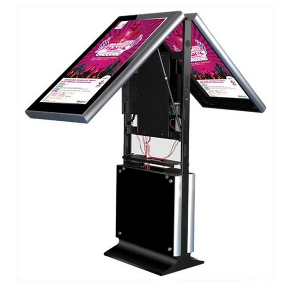 Двусторонний TFT led lcd сенсорный экран 42 47 55 дюймов wifi тотемный киоск цифровой