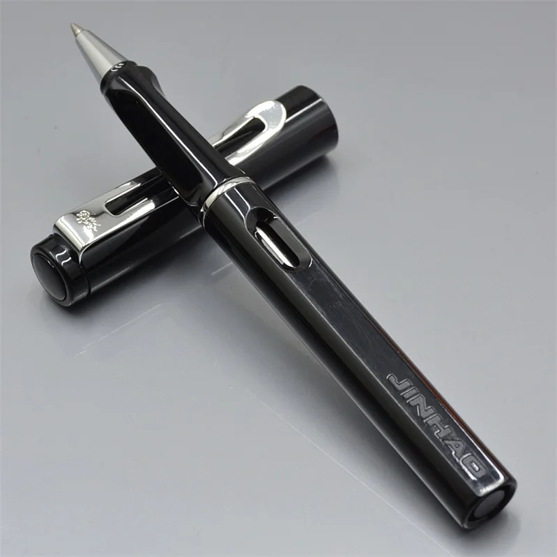 JINHAO 599 классические Шариковая ручка для школы офиса письменные принадлежности Роскошные шариковые ручки для делового подарка A5 - Цвет: black