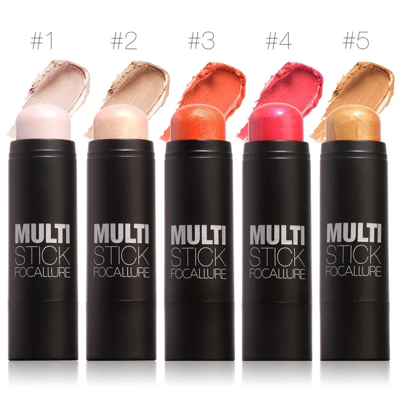 Бренд FOCALLURE Румяна для лица бронзатор хайлайтер и мерцание ярких румян палочки