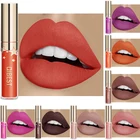 Водостойкая брендовая Матовая жидкая помада для макияжа, стойкая увлажняющая красная нюдовая матовая помада, набор блеска для губ, косметический блеск для губ