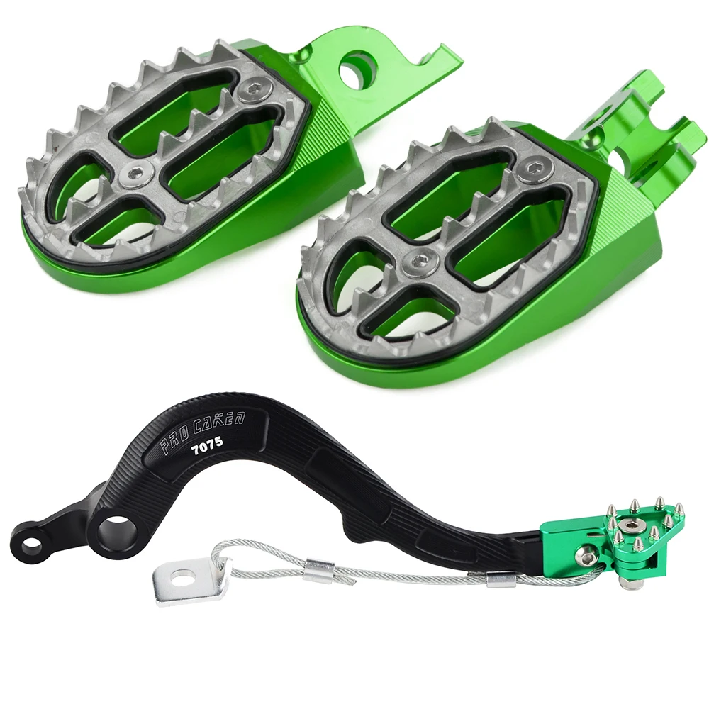 Подножка для ног Колки рычаг заднего тормоза Kawasaki KX450F 2007-2017 KLX450R 2008-2009 KX 450F 450 F KLX 450R