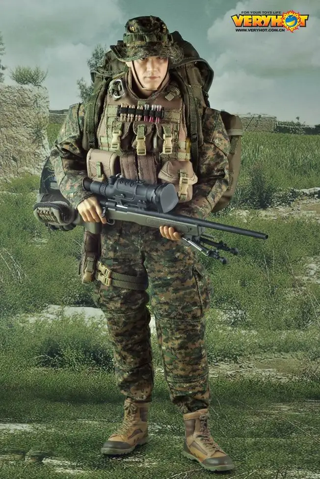 Аксессуары для фигурок в масштабе 1/6 униформа снайпера USMC экшн фигурки 12 дюймов