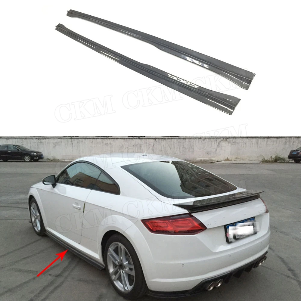 Комплект для Audi TT из углеродного волокна боковые юбки TTS TTRS 2014 2015 2016 2017 BT Style Защита