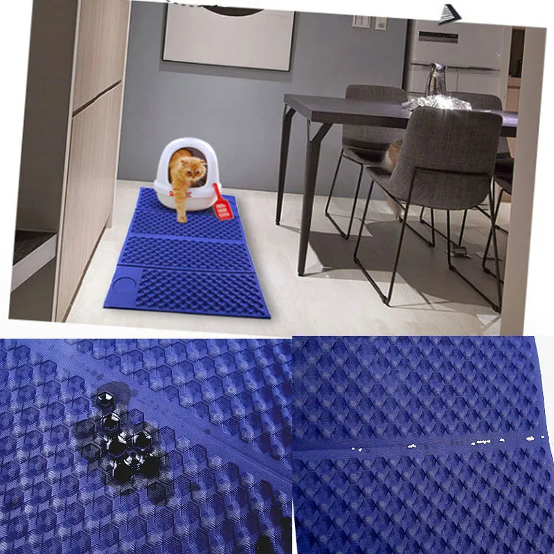 Большой кошачий коврик для мусора эксклюзивный водонепроницаемый слой мочи