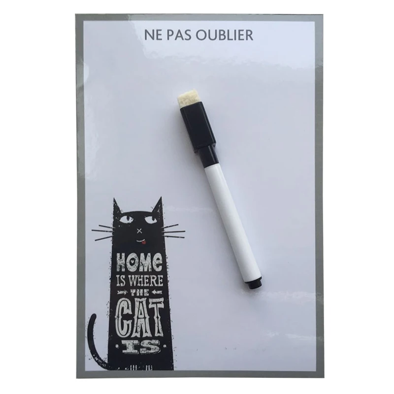 Собака и кошка печать компактная сухая стираемая Гибкая магнитная доска на