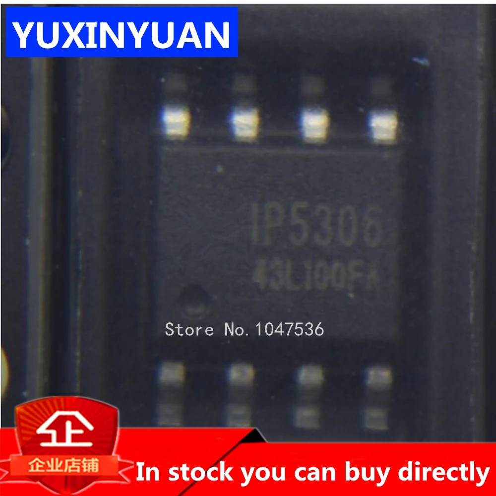 Original 20pcs/lot IP5306 5306 SOP8 Highly integrated mobile power chip SMD IC | Электронные компоненты и