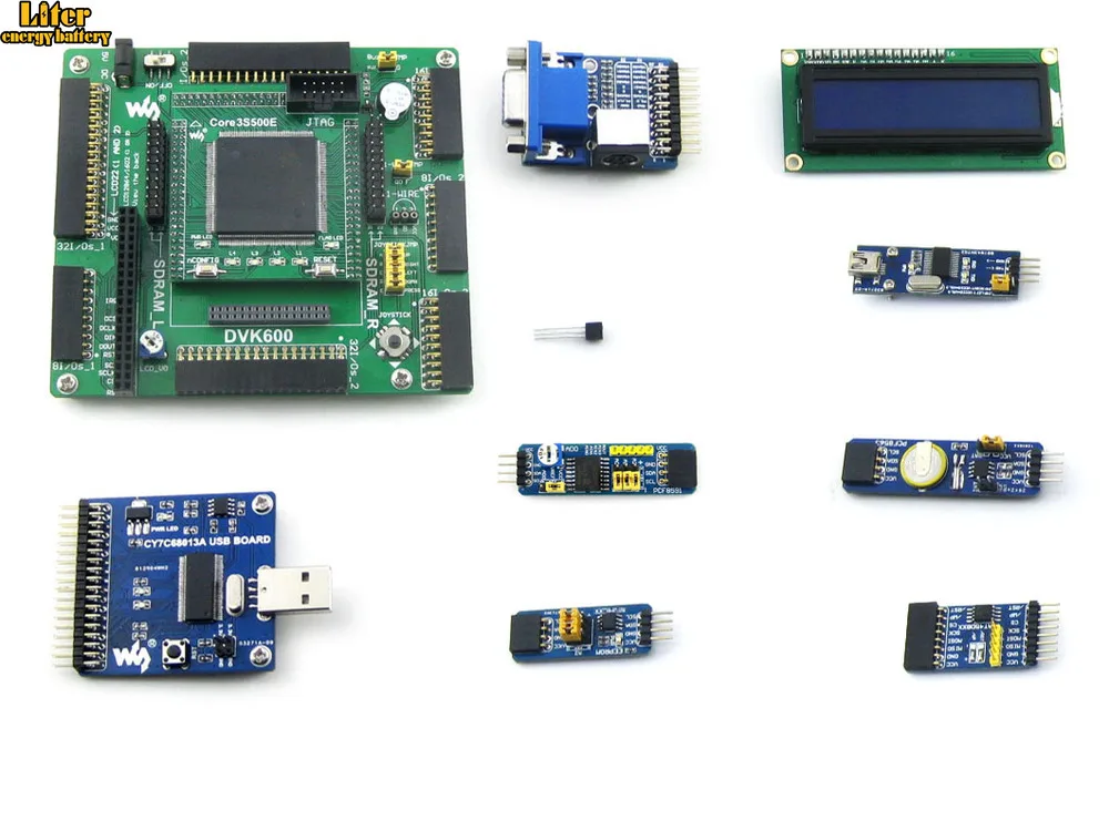 XILINX FPGA Development Board Xilinx Spartan 3E XC3S500E оценочный комплект + 10 комплектов аксессуаров =